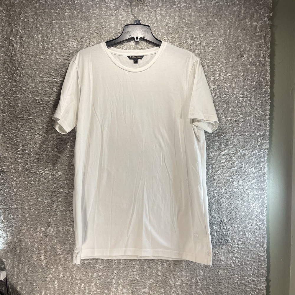 Brooks Brothers Supima Cotton T-Shirt White Men's XL Preppy Casual